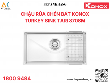 Chậu rửa bát 1 hố phong cách Nhật bề mặt mịn Tari 870SM 